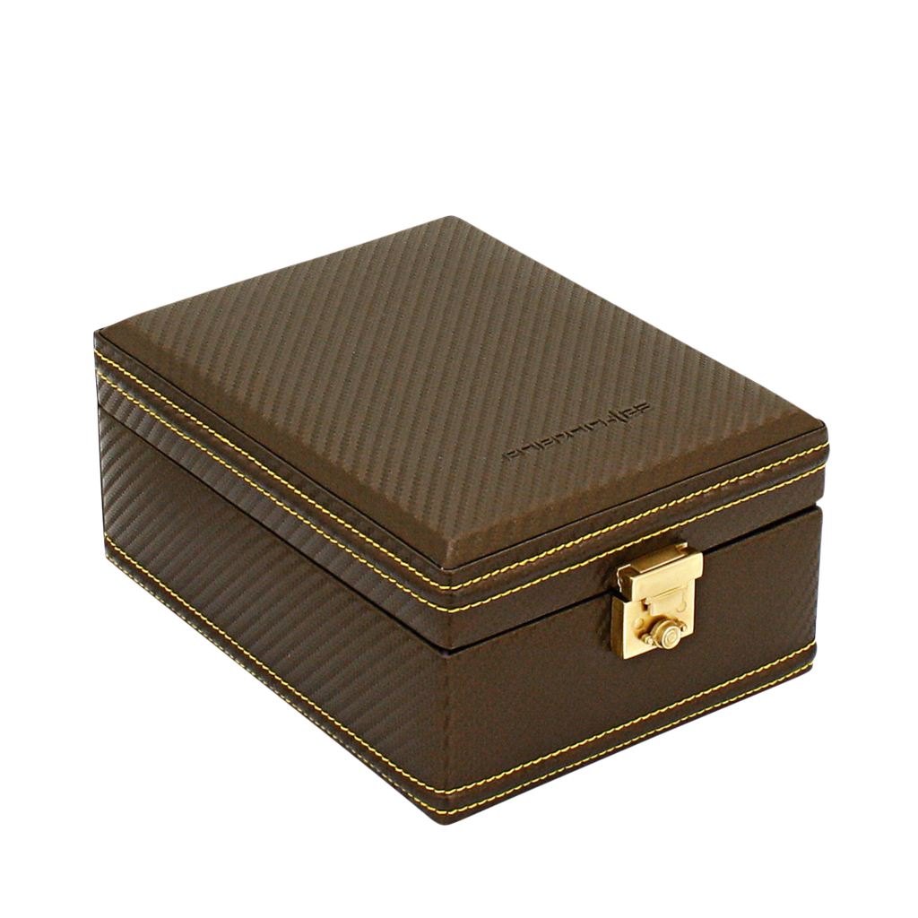 Friedrich Uhrenbox Carbon 4 - Gelb