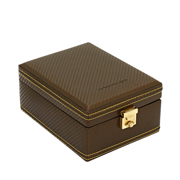 Friedrich Uhrenbox Carbon 4 - Gelb