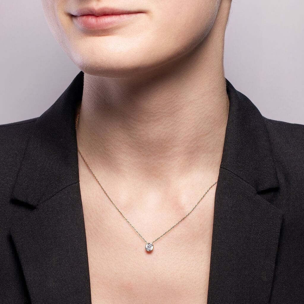 Brogle Selection necklace with pendant Sophie from 0.7 carat Brogle Selection necklace with pendant Sophie from 0.7 carat