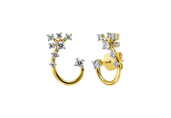 Brogle Classic Bicolor Diamantohrstecker
