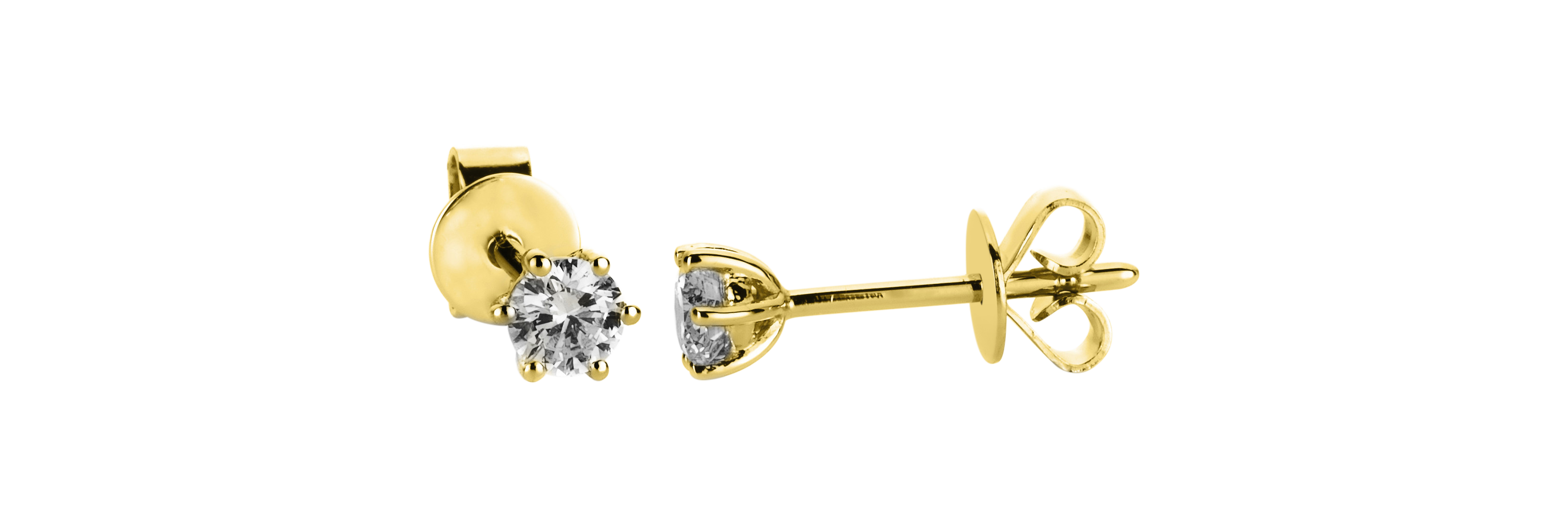 Brogle solitaire ear stud Marie up to 0.5 carat Brogle solitaire ear stud Marie up to 0.5 carat