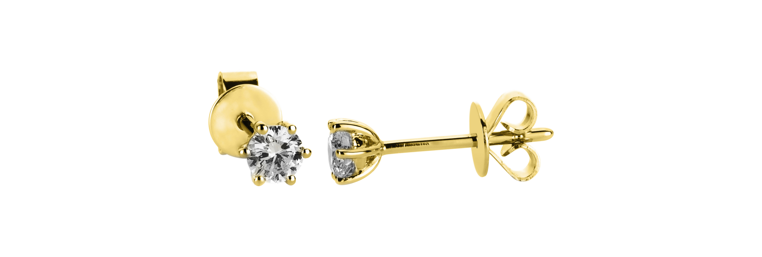Brogle solitaire ear stud Marie up to 0.5 carat Brogle solitaire ear stud Marie up to 0.5 carat