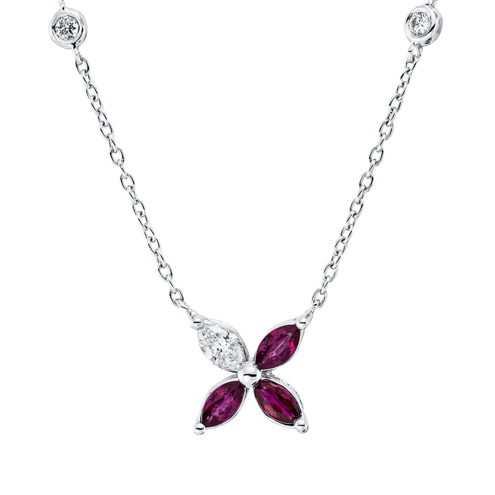 Brogle Classic necklace with ruby pendant