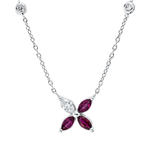 Brogle Classic necklace with ruby pendant