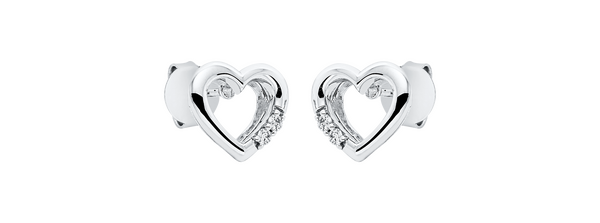 Brogle Classic Diamantherzohrstecker
