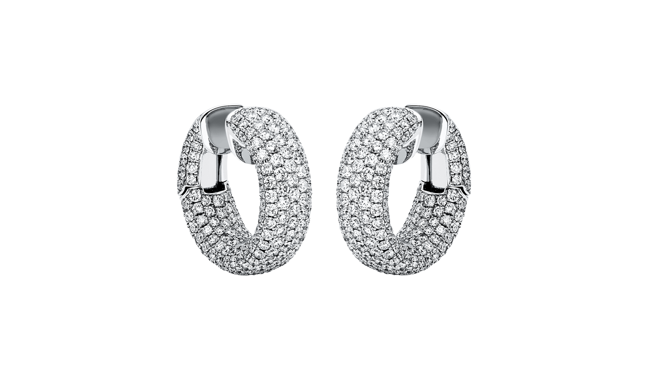 Brogle Selection diamond hoop earrings Brogle Selection diamond hoop earrings