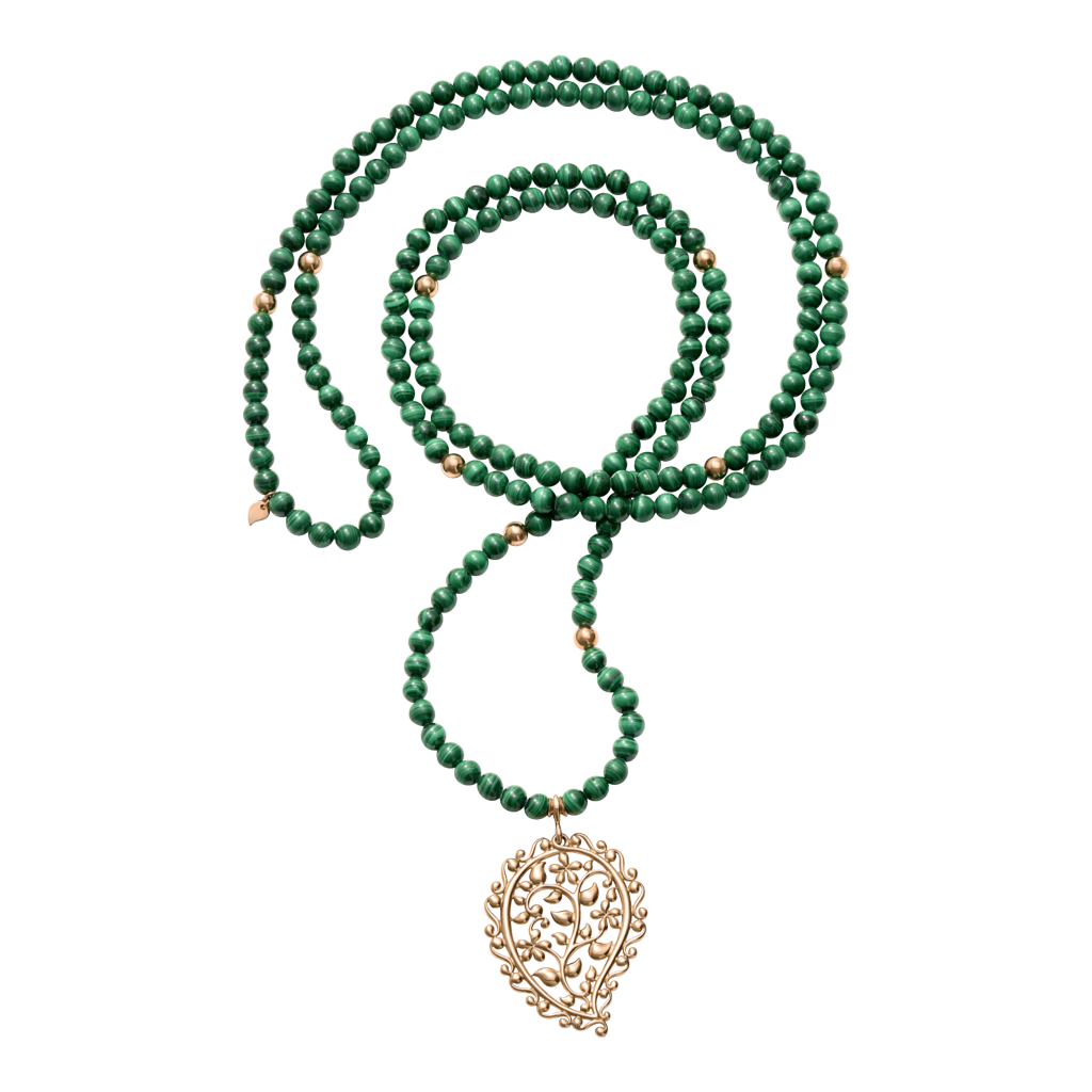 Tamara Comolli India Malachit Halskette mit Anhänger Tamara Comolli India Malachit Halskette mit Anhänger