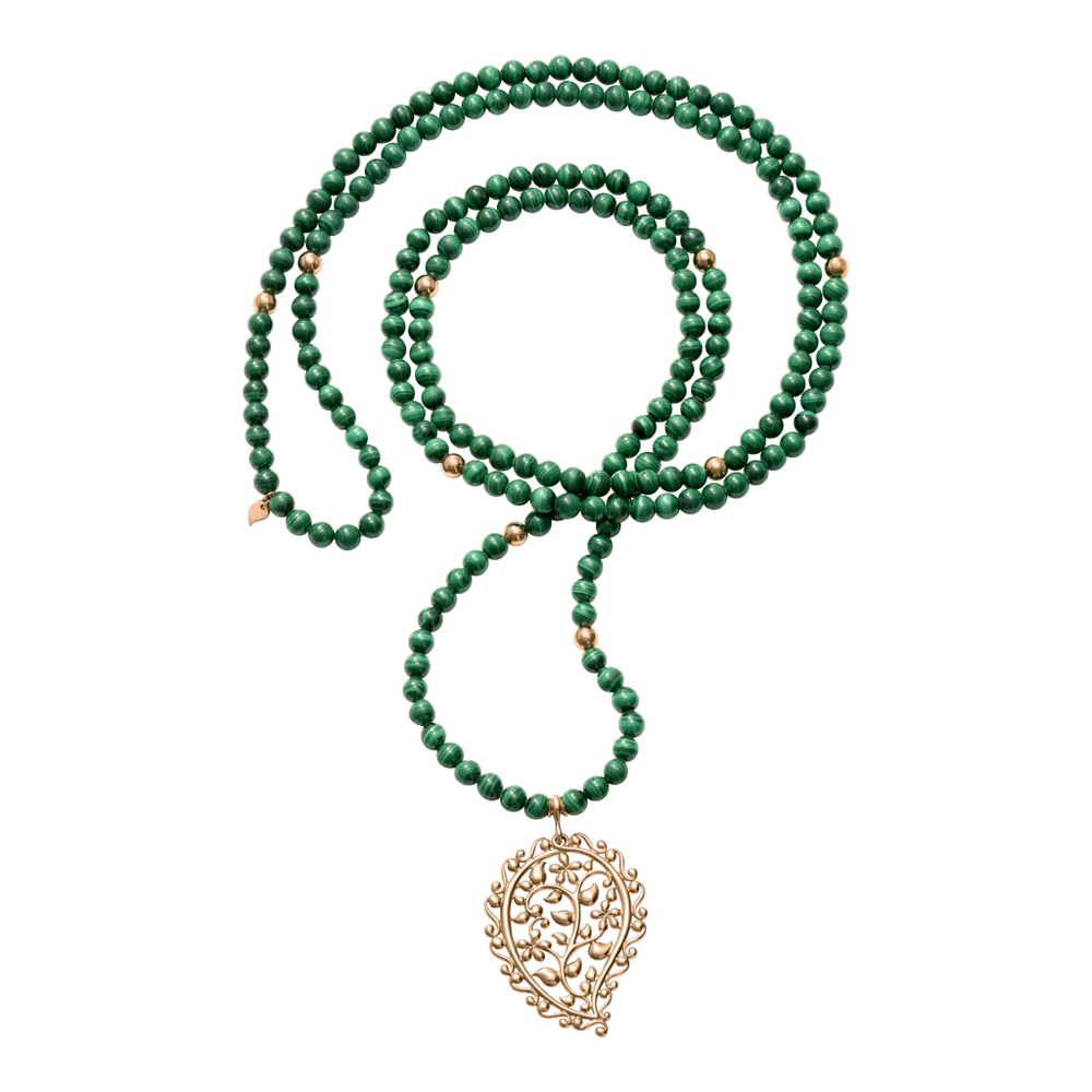 Tamara Comolli India Malachit Halskette mit Anhänger Tamara Comolli India Malachit Halskette mit Anhänger