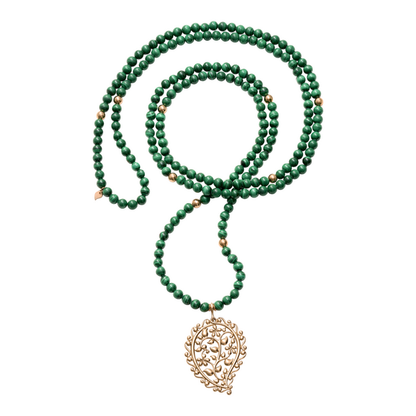 Tamara Comolli India malachite necklace with pendant Tamara Comolli India malachite necklace with pendant