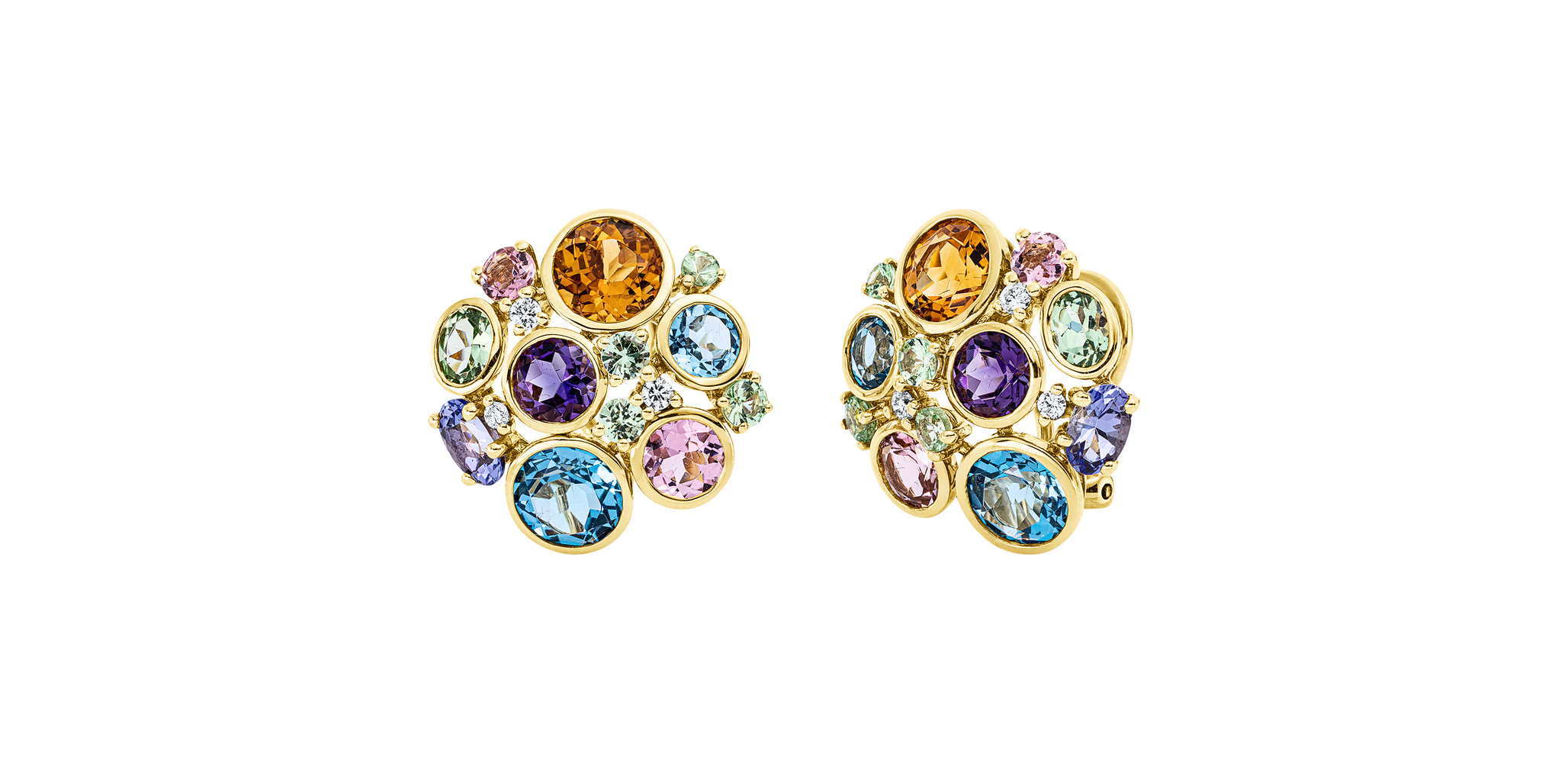 Brogle Classic Saphirohrstecker Rainbow Brogle Classic Saphirohrstecker Rainbow