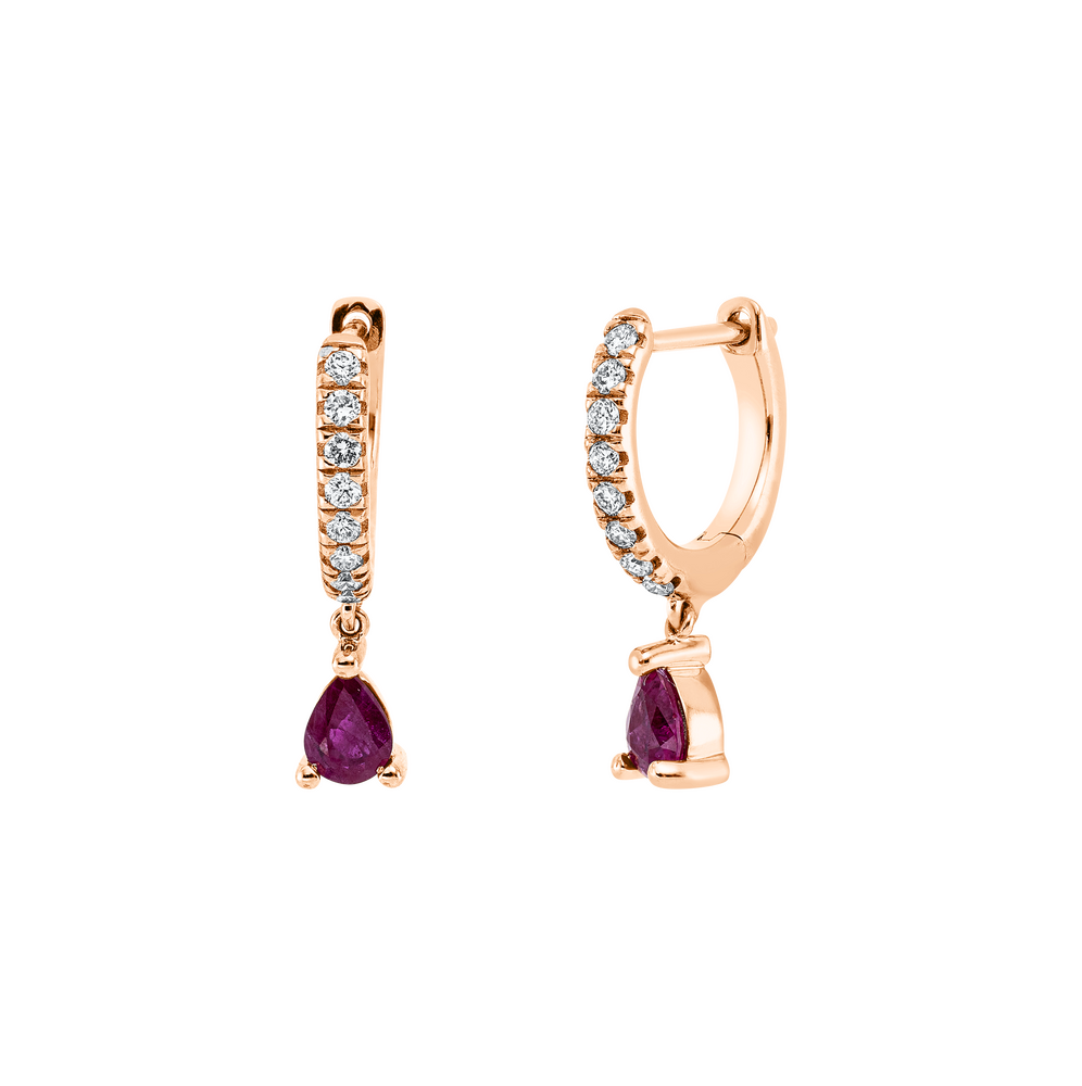 Brogle Classic Rubinohrhänger Brogle Classic Rubinohrhänger