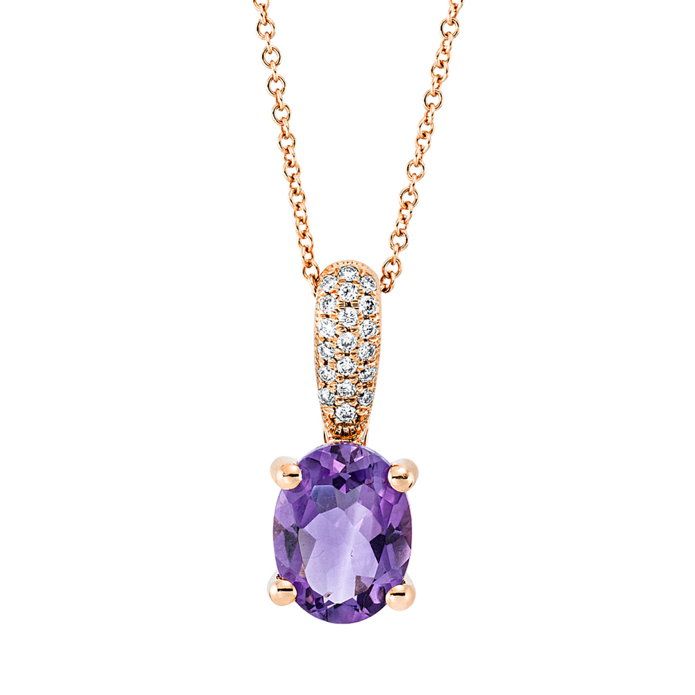 Brogle Classic necklace with amethyst pendant Brogle Classic necklace with amethyst pendant