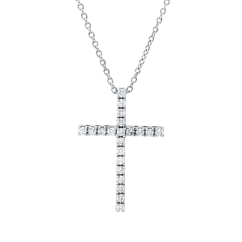 Brogle Classic Kette mit Diamantkreuz