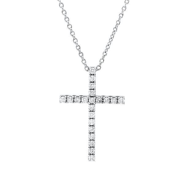 Brogle Classic Kette mit Diamantkreuz