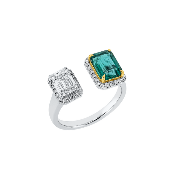 Brogle Selection Bicolor Smaragdring