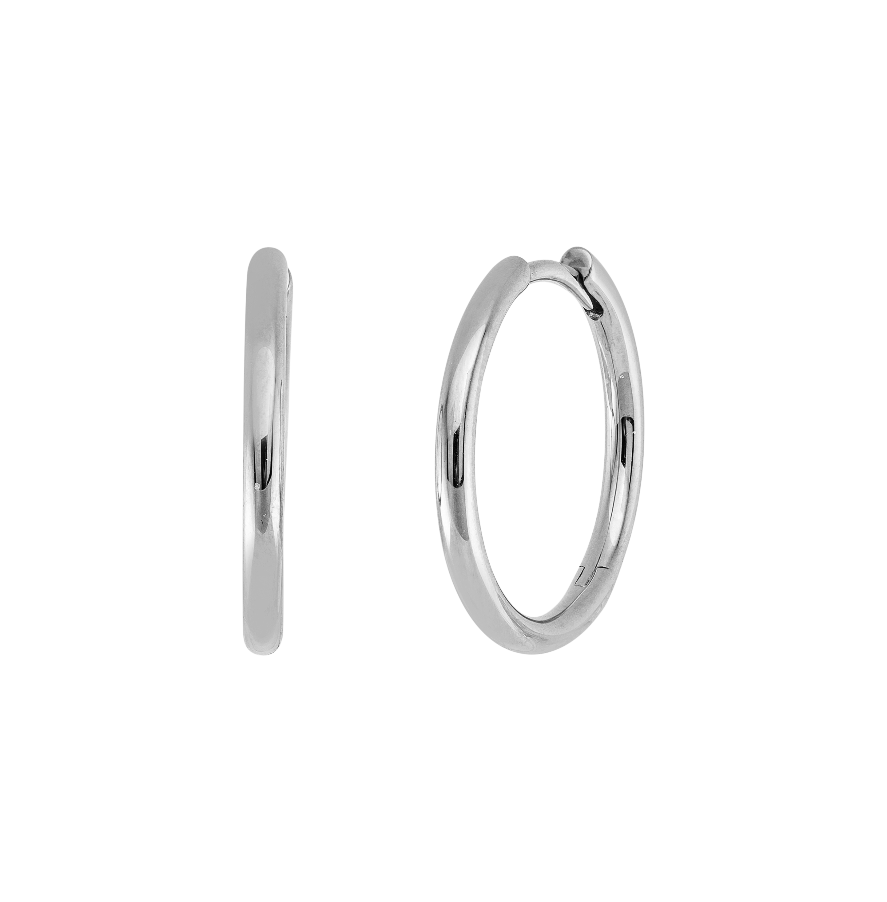 Brogle Classic gold hoop earrings