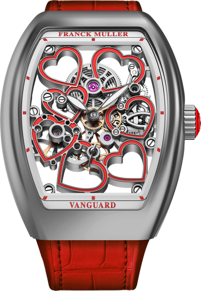 Franck Muller Vanguard Heart Skeleton 42.3 x 32mm