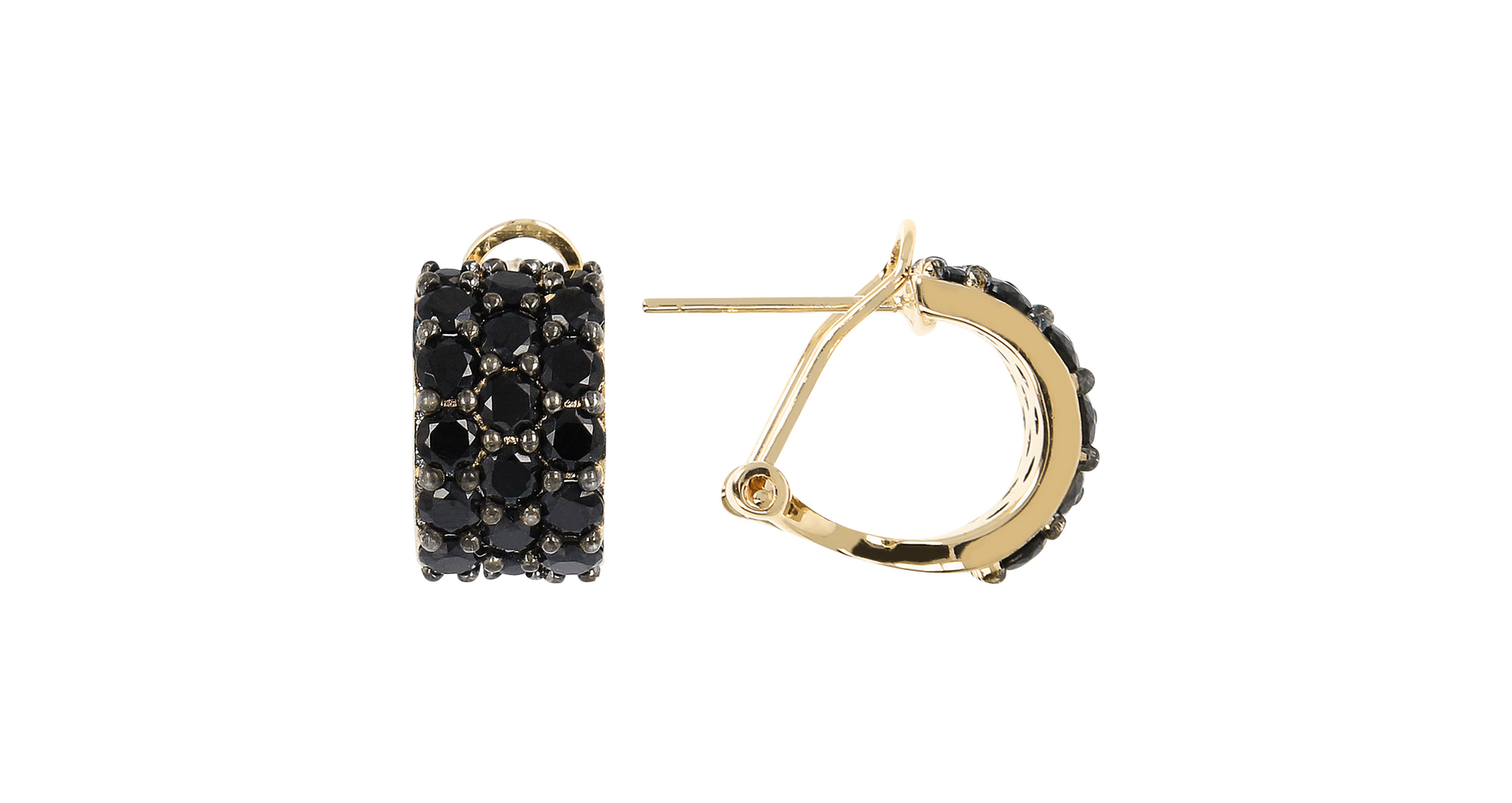 Bronzallure Golden hoop earrings