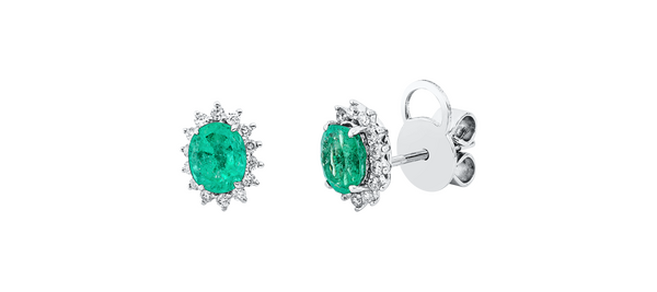 Brogle Classic Smaragdohrstecker