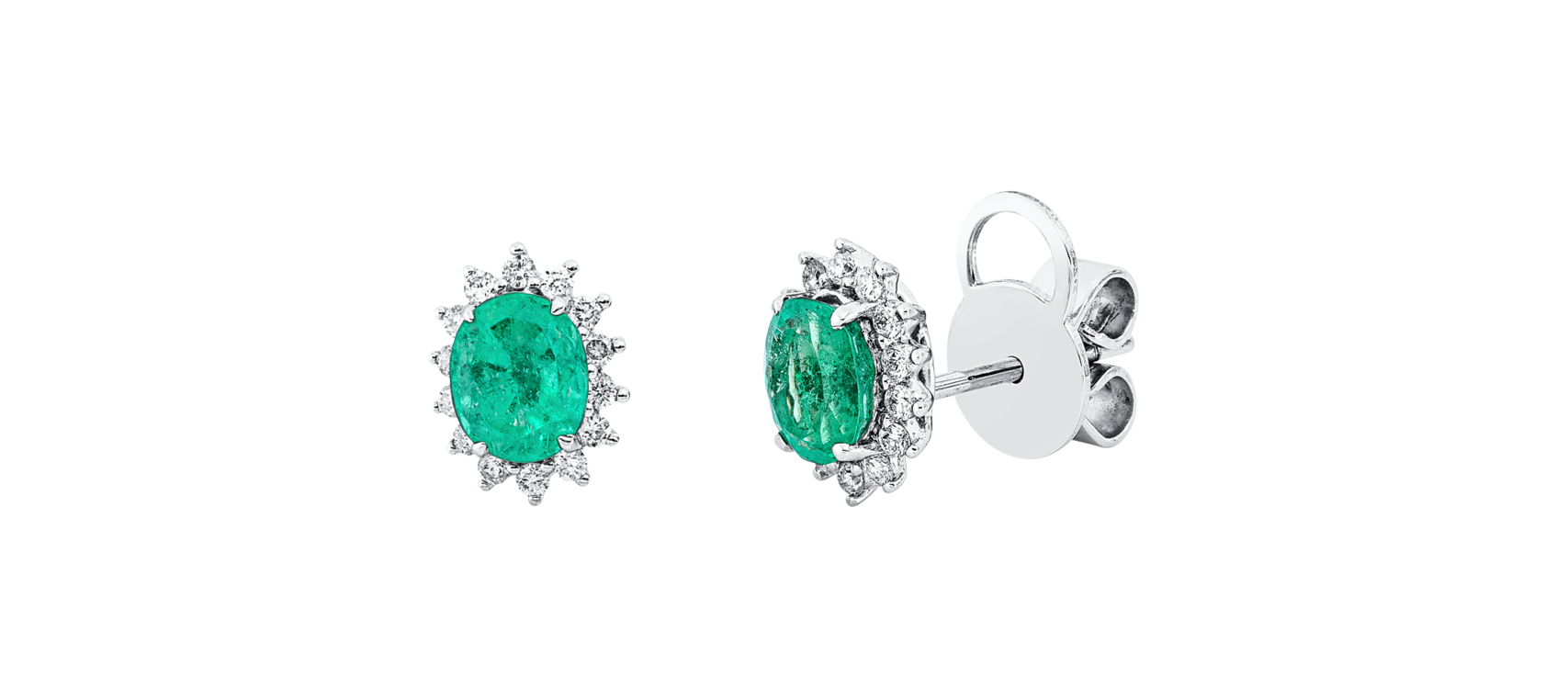 Brogle Classic emerald stud earrings Brogle Classic emerald stud earrings