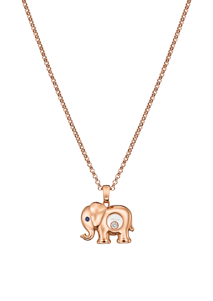 Chopard Happy Diamonds elephant necklace