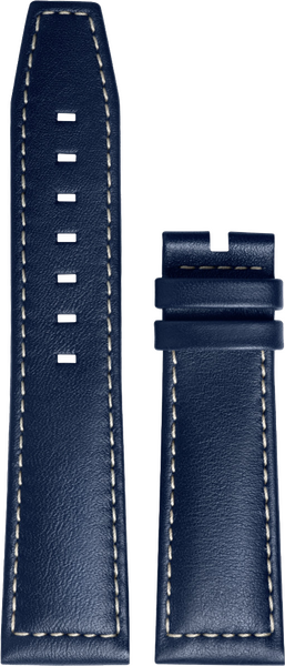 Longines Spirit blaues Kalbsleder-Armband 22/19mm Longines Spirit blaues Kalbsleder-Armband 22/19mm