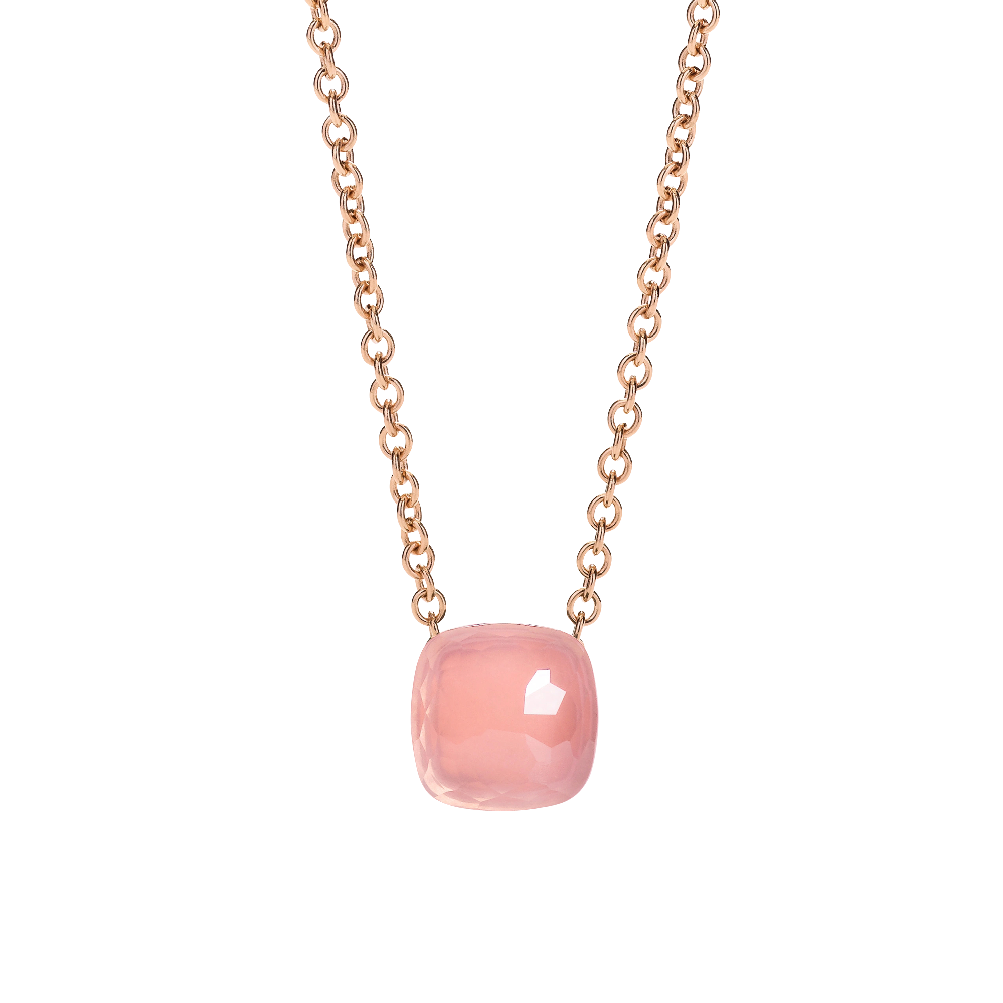 Pomellato Nudo Rose Quartz Necklace with Pendant Pomellato Nudo Rose Quartz Necklace with Pendant