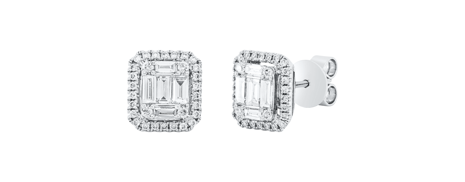 Brogle Classic diamond stud earrings