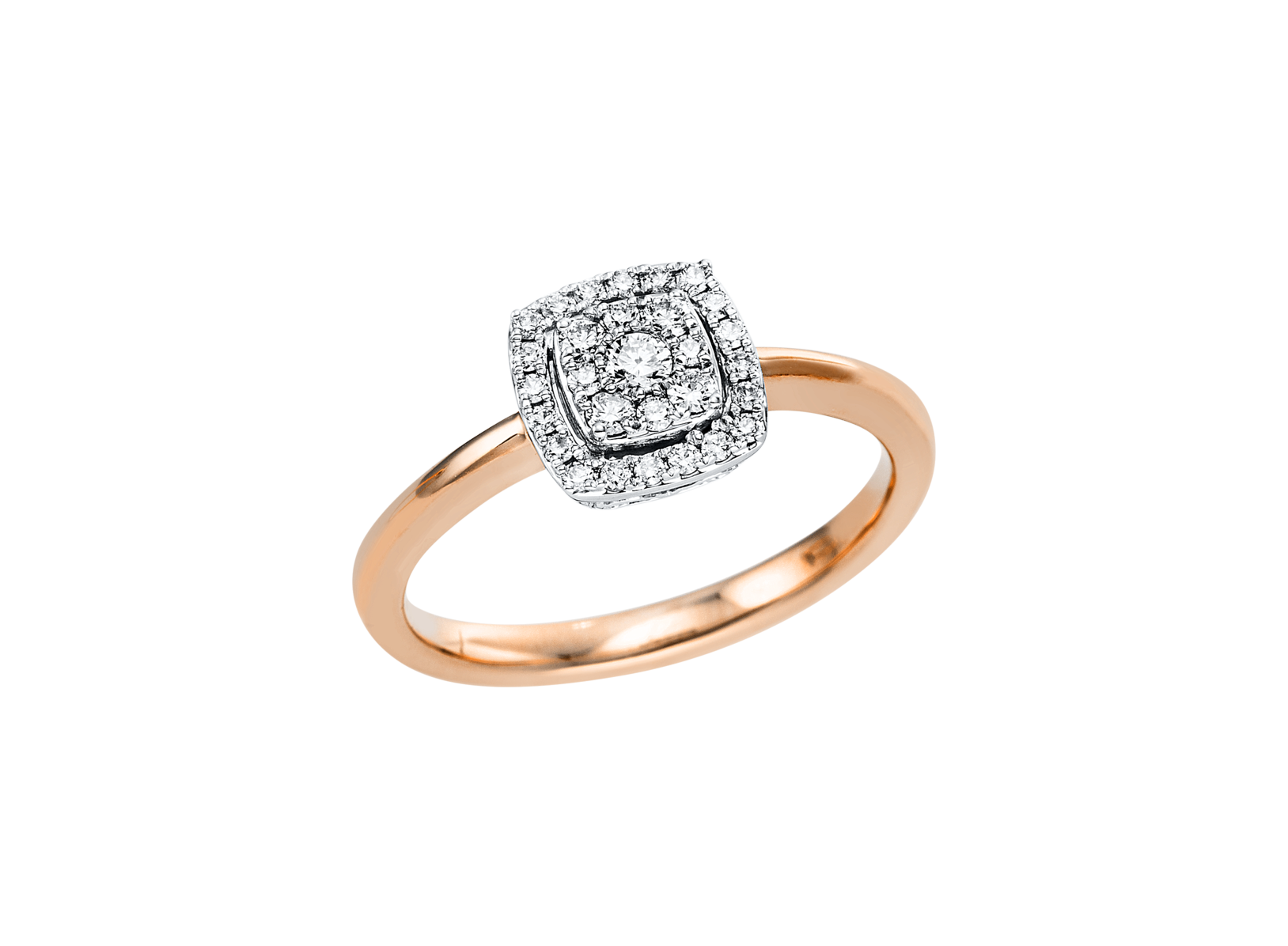 Brogle Classic Bicolor Diamond Ring