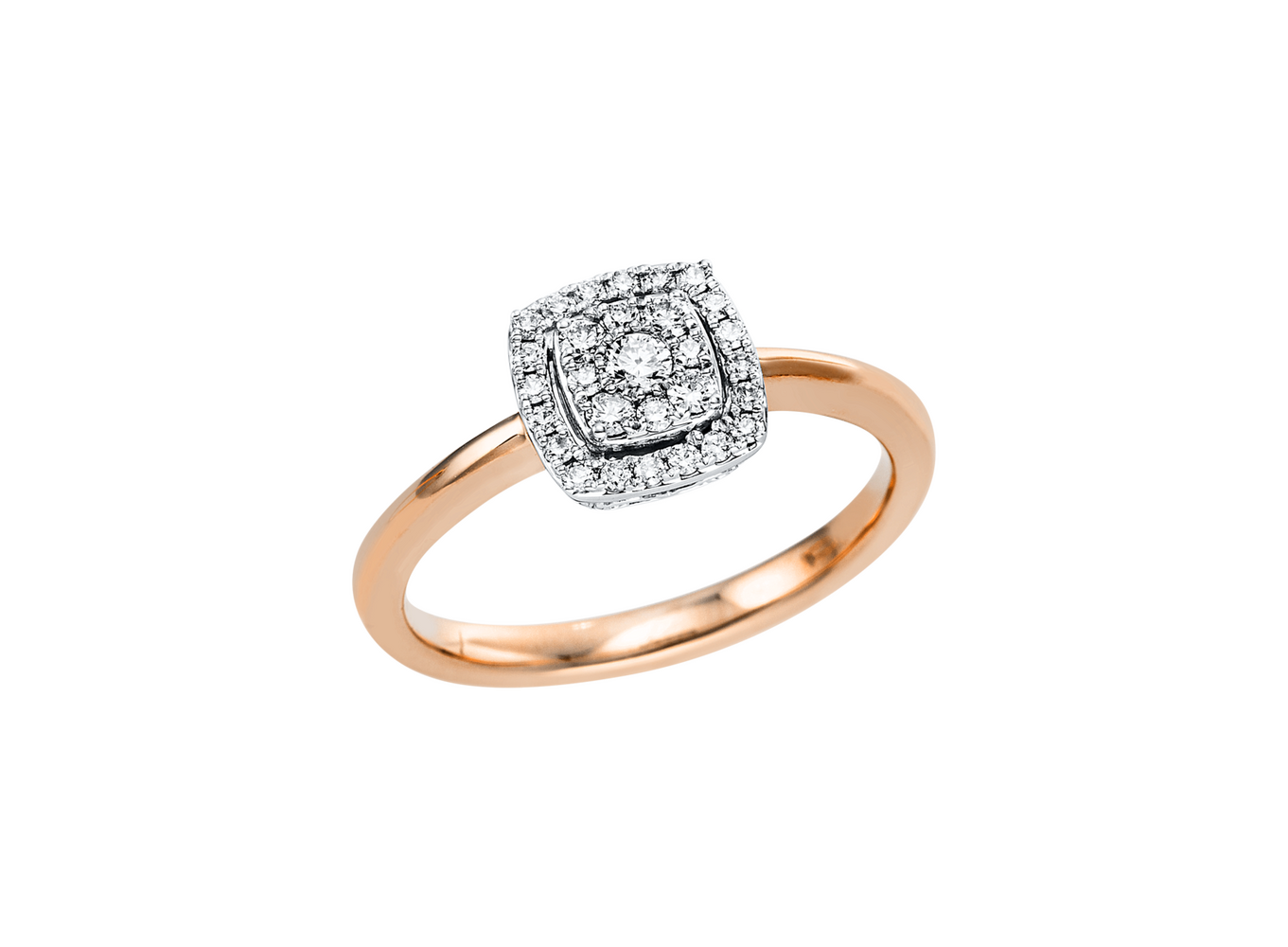 Brogle Classic Bicolor Diamond Ring Brogle Classic Bicolor Diamond Ring