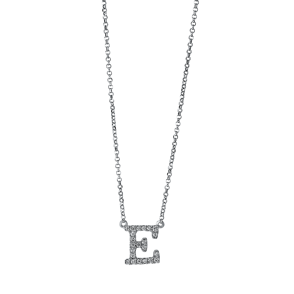 Brogle Classic Kette mit Diamantbuchstaben E Brogle Classic Kette mit Diamantbuchstaben E