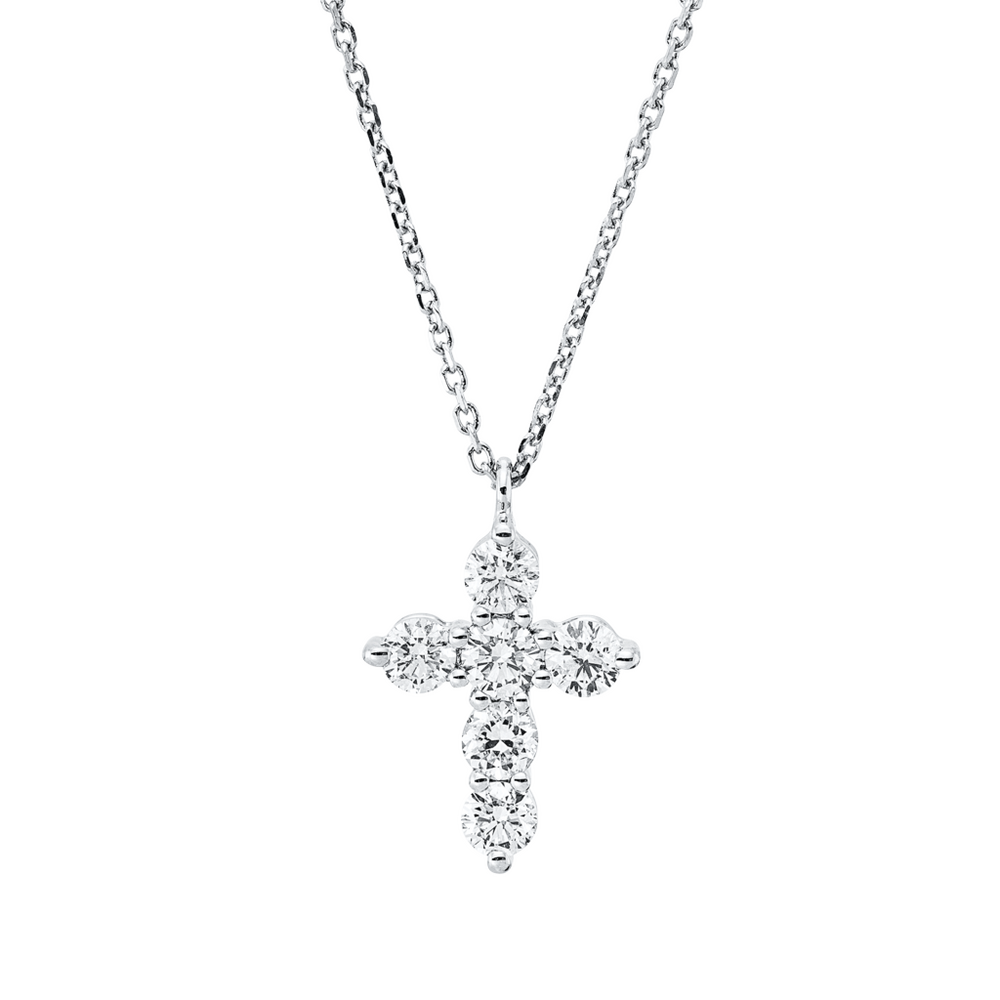Brogle Classic Kette mit Diamantkreuz
