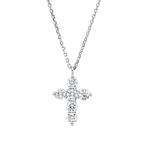 Brogle Classic Kette mit Diamantkreuz