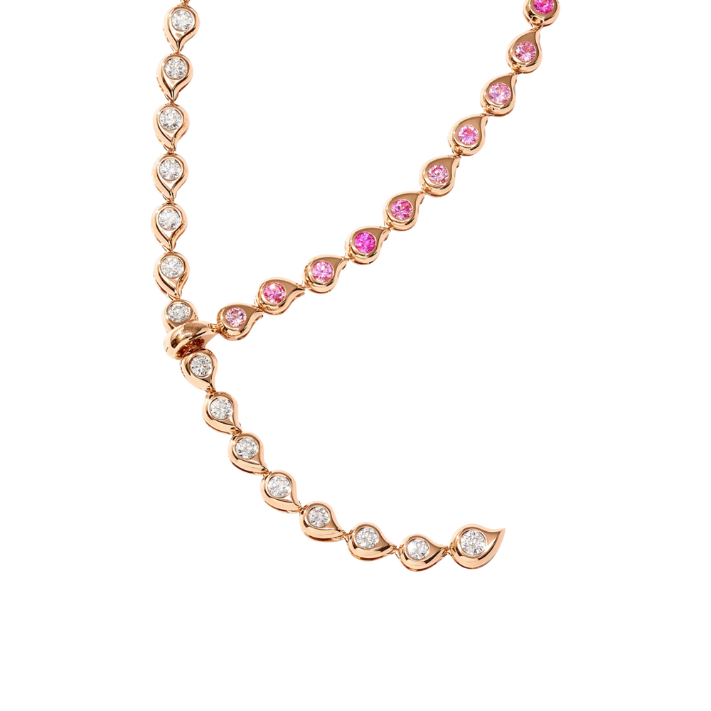 Tamara Comolli Snowflakes Rivière Blush Necklace