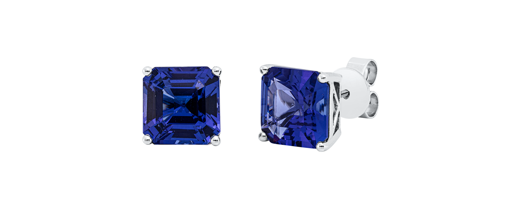 Brogle Selection tanzanite ear studs Brogle Selection tanzanite ear studs