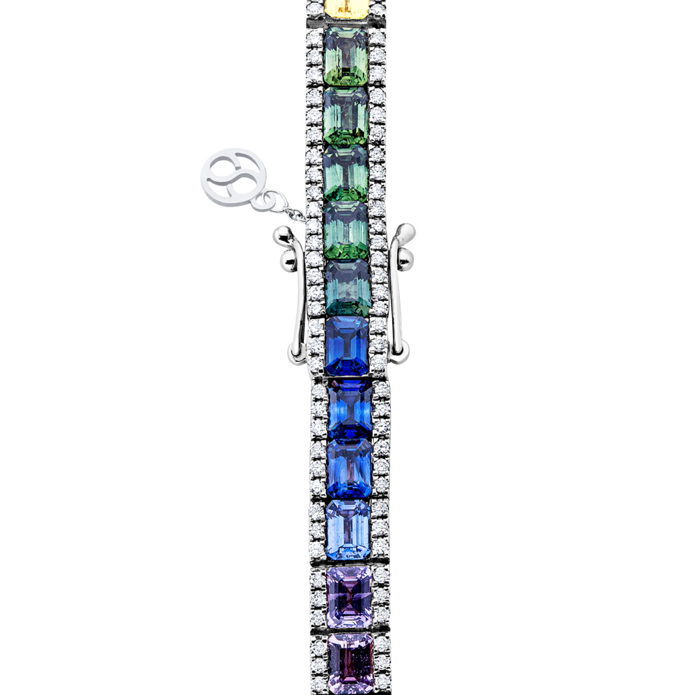 Brogle Selection sapphire bracelet Rainbow Brogle Selection sapphire bracelet Rainbow