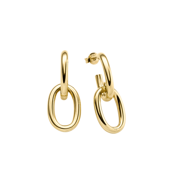 Brogle Classic gold hoop earrings Brogle Classic gold hoop earrings