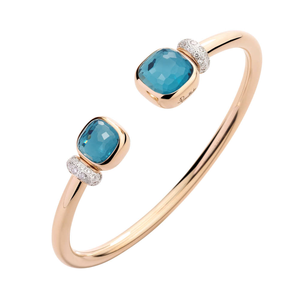 Pomellato Nudo Classic & Petit with London Topaz Bangle Pomellato Nudo Classic & Petit with London Topaz Bangle