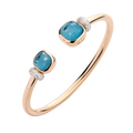 Pomellato Nudo Classic & Petit with London Topaz Bangle Pomellato Nudo Classic & Petit with London Topaz Bangle