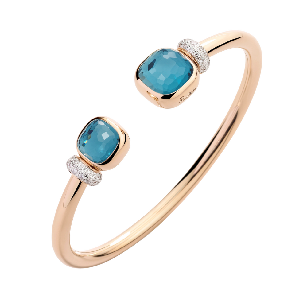 Pomellato Nudo Classic & Petit with London Topaz Bangle Pomellato Nudo Classic & Petit with London Topaz Bangle