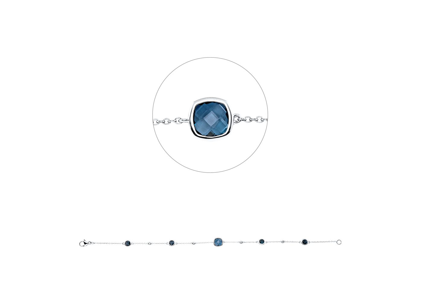 Brogle Classic London topaz bracelet