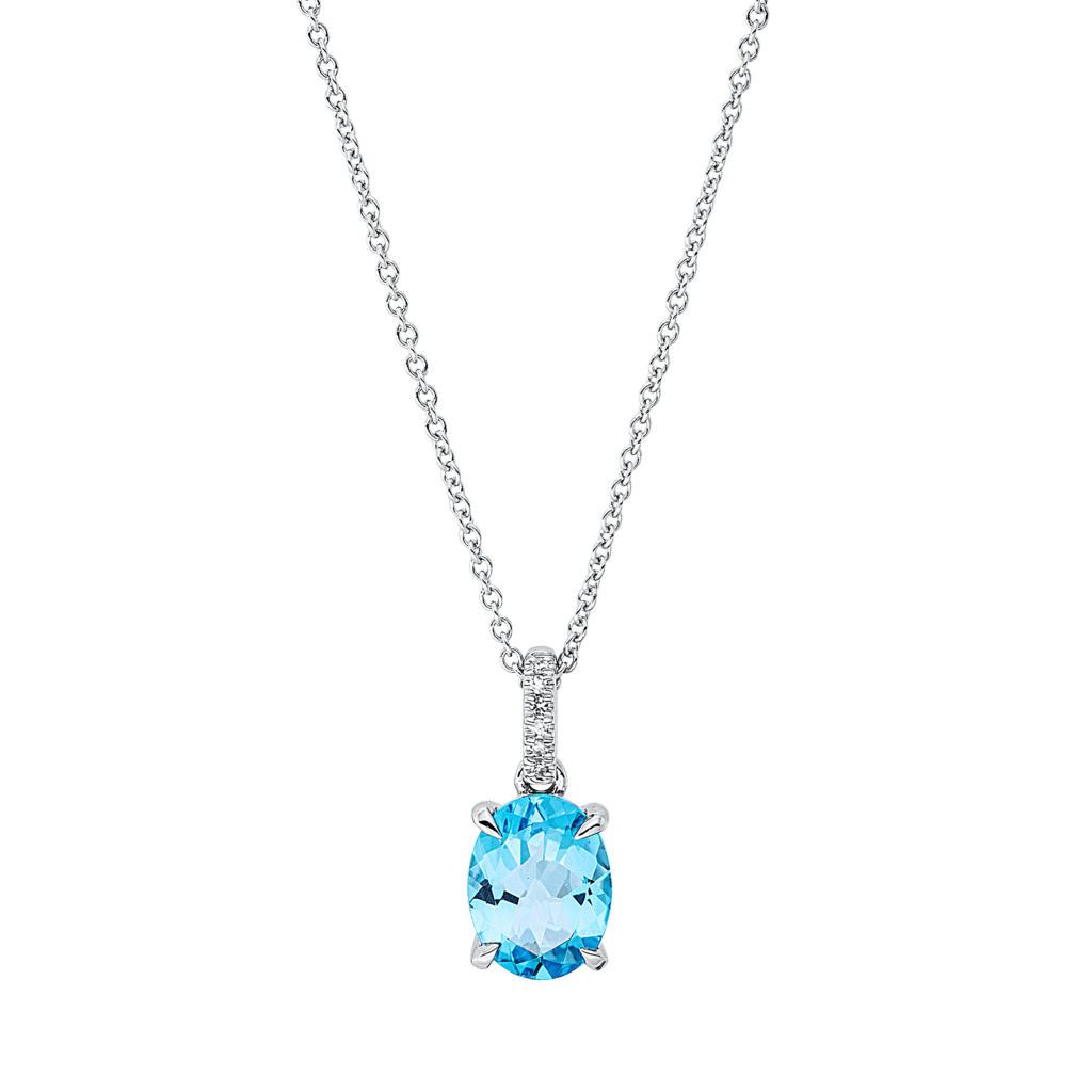 Brogle Classic necklace with topaz pendant
