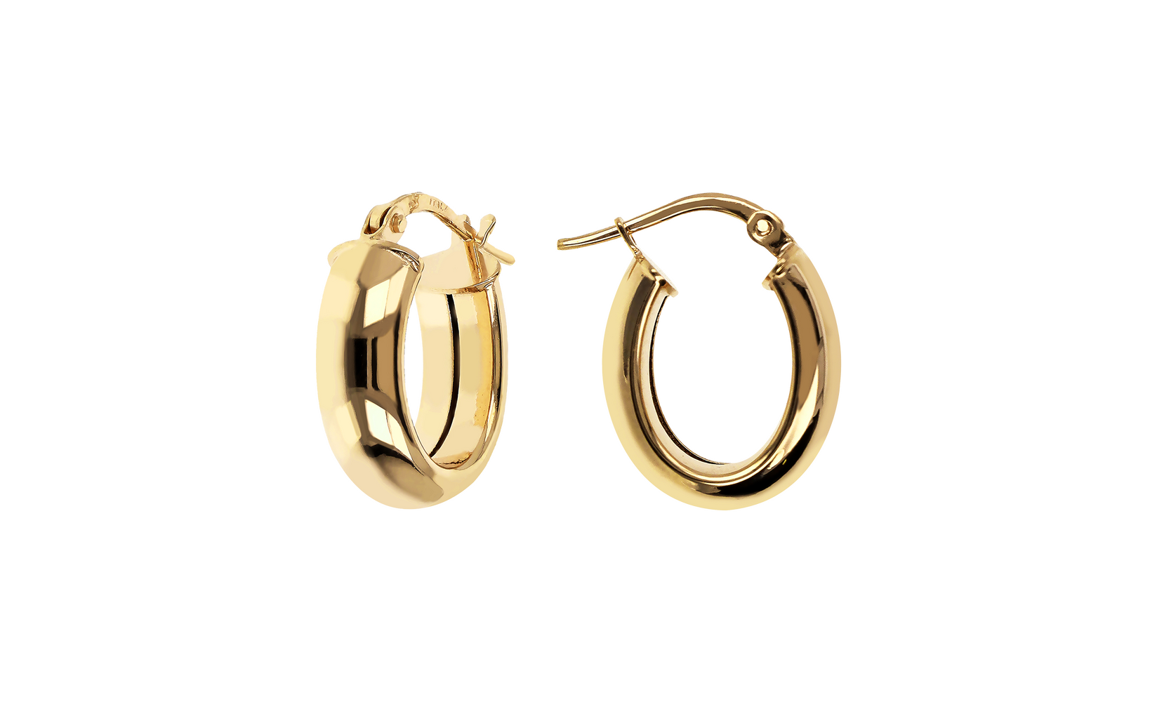 Bronzallure Golden hoop earrings