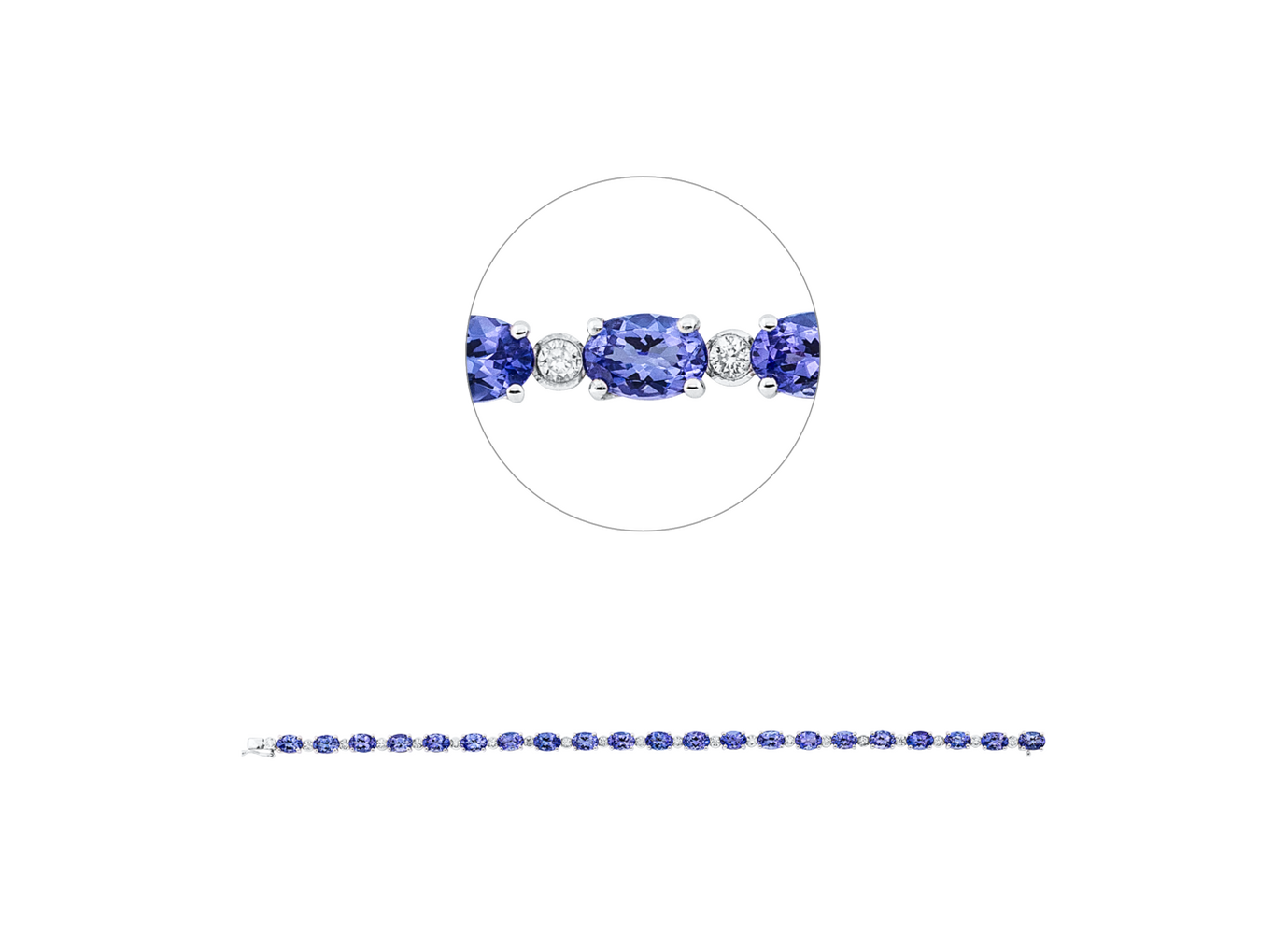 Brogle Selection Tansanitarmband