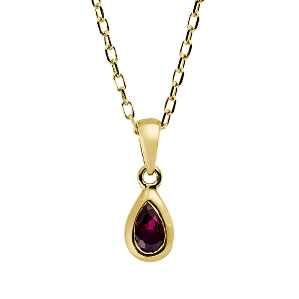 Brogle Classic Kette mit Rubinanhänger Brogle Classic Kette mit Rubinanhänger