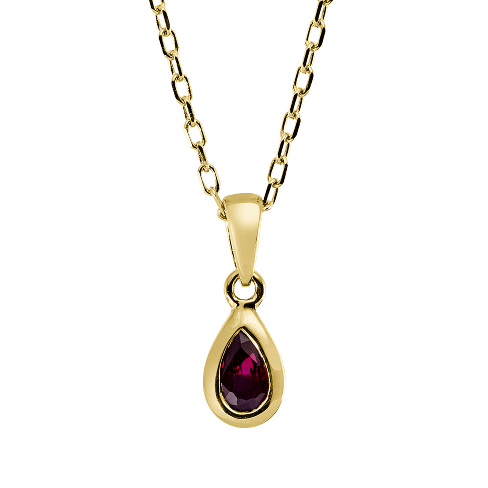 Brogle Classic necklace with ruby pendant Brogle Classic necklace with ruby pendant