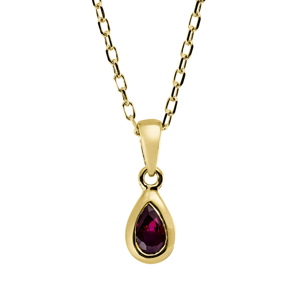 Brogle Classic necklace with ruby pendant Brogle Classic necklace with ruby pendant