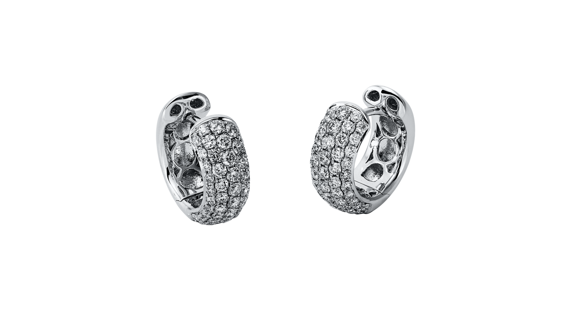 Brogle Selection diamond hoop earrings