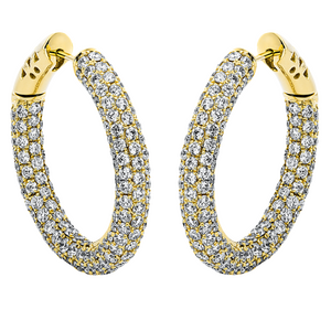 Brogle Selection Red Carpet diamond hoop earrings