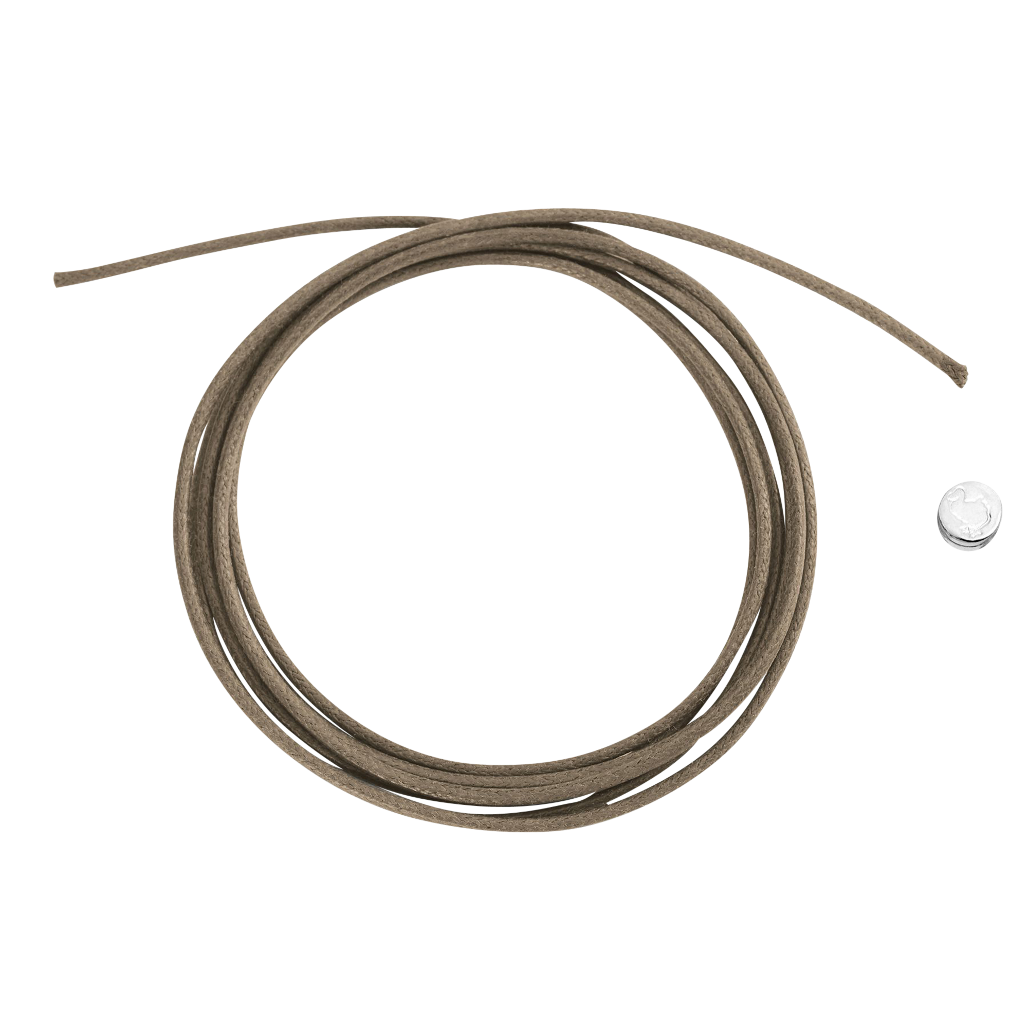 Dodo thin taupe-coloured cotton cord